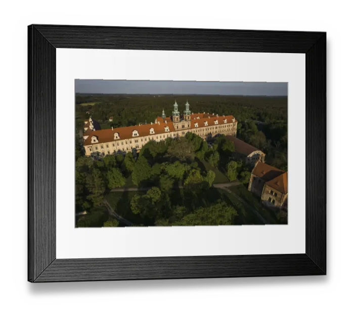 Framed Print : Drone view on Cistercian Monastery in Lubiaz Framed Print : Drone view on Cistercian Monastery in Lubiaz