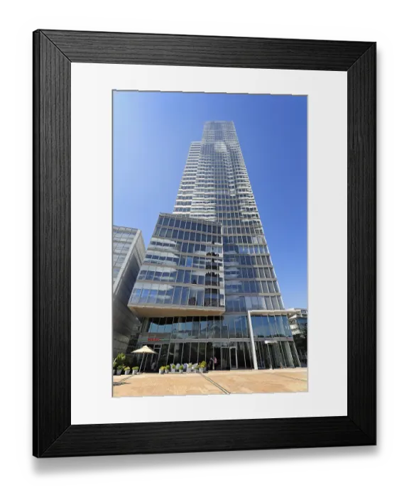 Framed Print : Cologne Tower, modern architecture in Mediapark Framed Print : Cologne Tower, modern architecture in Mediapark