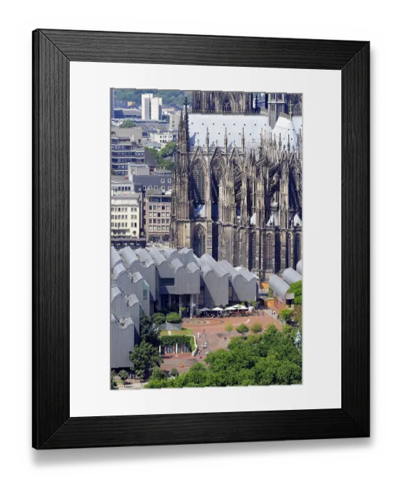 Framed Print : Kolner Dom und Museum Ludwig