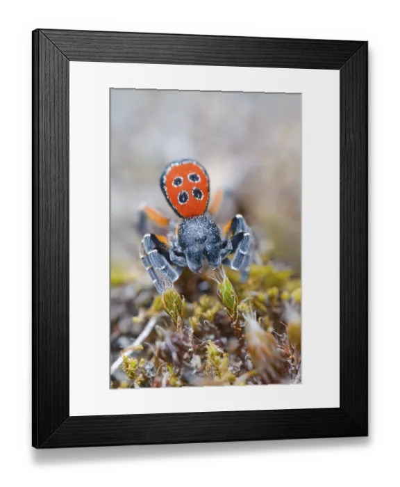 Framed Print : Red tubular spider, Eresus kollari