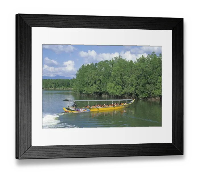 Framed Print : Sightseeing boat in Phangnga Bay near Ko Phuket