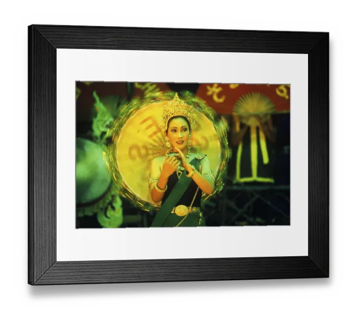 Framed Print : Traditional dance, parasol, Ko Phuket Framed Print : Traditional dance, parasol, Ko Phuket