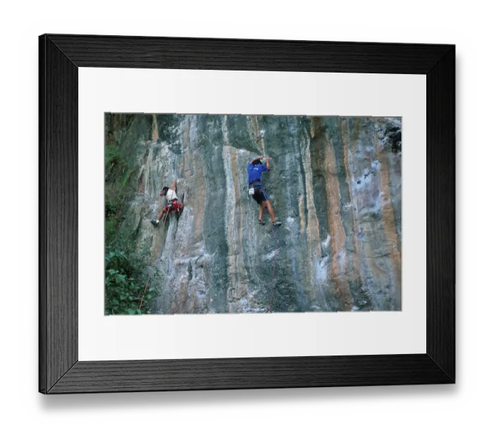 Framed Print : Mountaineers on Railay East Beach Framed Print : Mountaineers on Railay East Beach