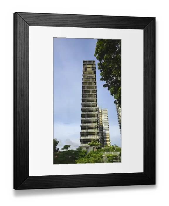 Framed Print : An innovative skyscraper rises Framed Print : An innovative skyscraper rises