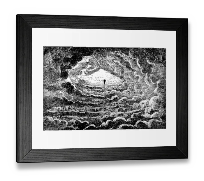 Framed Print : Cloud vault observed by Tiffandier on April 13 Framed Print : Cloud vault observed by Tiffandier on April 13