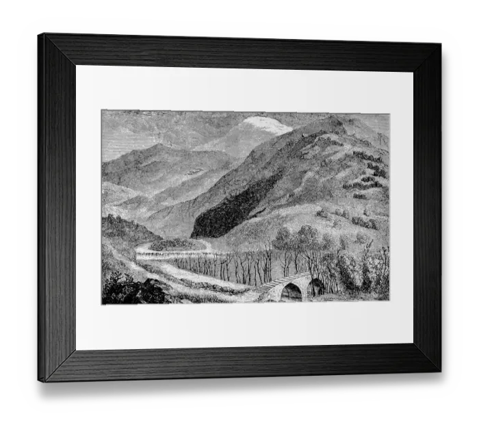 Framed Print : Jordan with the source river Hazbani
