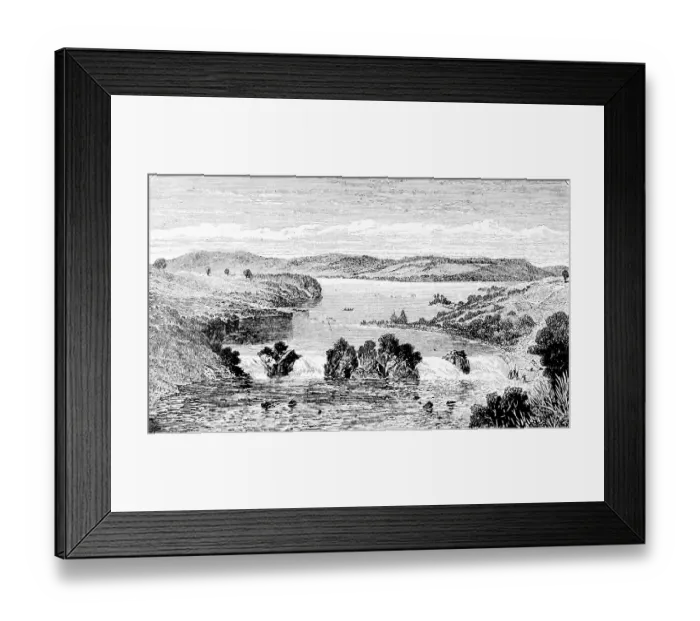 Framed Print : The Victoria Nile with the Ripon waterfalls Framed Print : The Victoria Nile with the Ripon waterfalls
