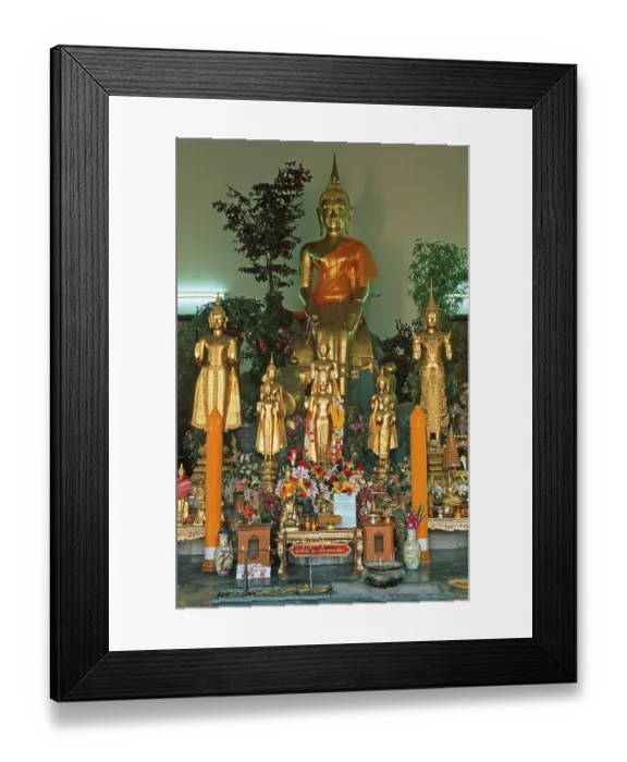 Framed Print : Seated Buddha at Wat Pho, Bangkok Framed Print : Seated Buddha at Wat Pho, Bangkok