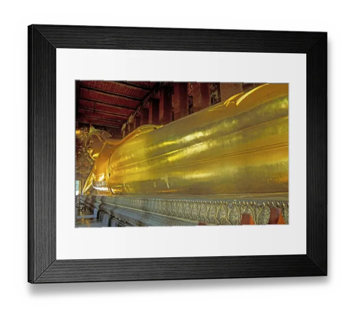 Framed Print : Reclining Buddha in Wat Pho, Bangkok