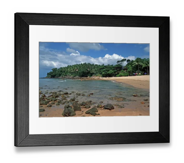 Framed Print : Palm trees, umbrellas, beach at Coral Beach Resort on the island of Ko Lanta Framed Print : Palm trees, umbrellas, beach at Coral Beach Resort on the island of Ko Lanta