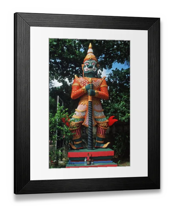 Framed Print : Temple guard statue at the Big Buddha statue on the island of Ko Samui Framed Print : Temple guard statue at the Big Buddha statue on the island of Ko Samui