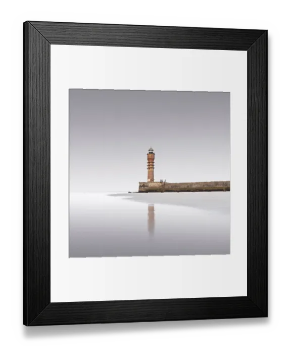 Framed Print : The historic Saint-Pol lighthouse at dusk on Dunkerque beach