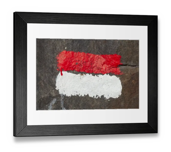 Framed Print : Marking on a hiking trail, Neustift im Stubai Valley Framed Print : Marking on a hiking trail, Neustift im Stubai Valley