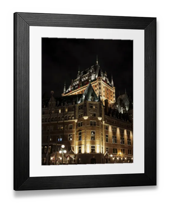 Framed Print : Opened in 1893, Quebec's Chateau Frontenac was one of six grand hotels built across Canada for Canadian Pacific