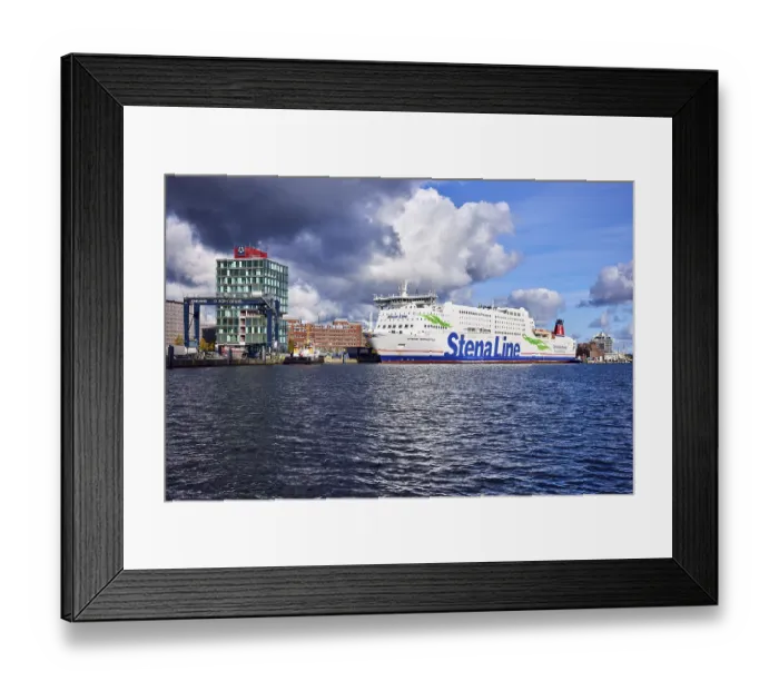 Framed Print : Kiel Fjord, Stena Germanica ferry Framed Print : Kiel Fjord, Stena Germanica ferry
