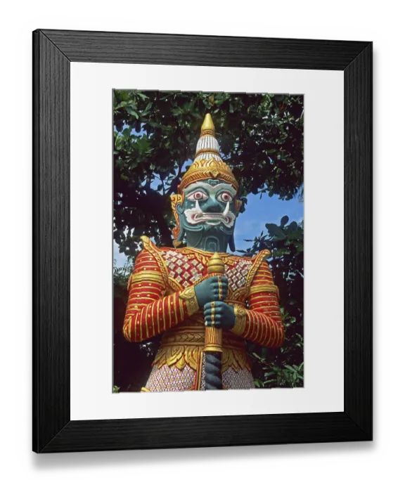 Framed Print : Temple guard statue at the Big Buddha statue on the island of Ko Samui Framed Print : Temple guard statue at the Big Buddha statue on the island of Ko Samui