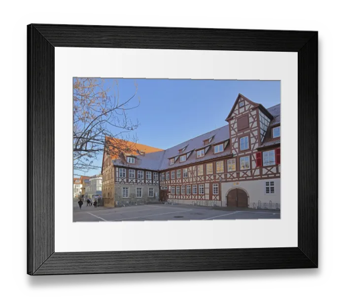 Framed Print : Hospital courtyard built 13th century Framed Print : Hospital courtyard built 13th century