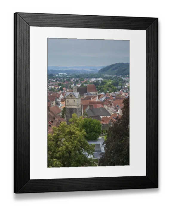 Framed Print : View of the city from Rosenberg Fortress