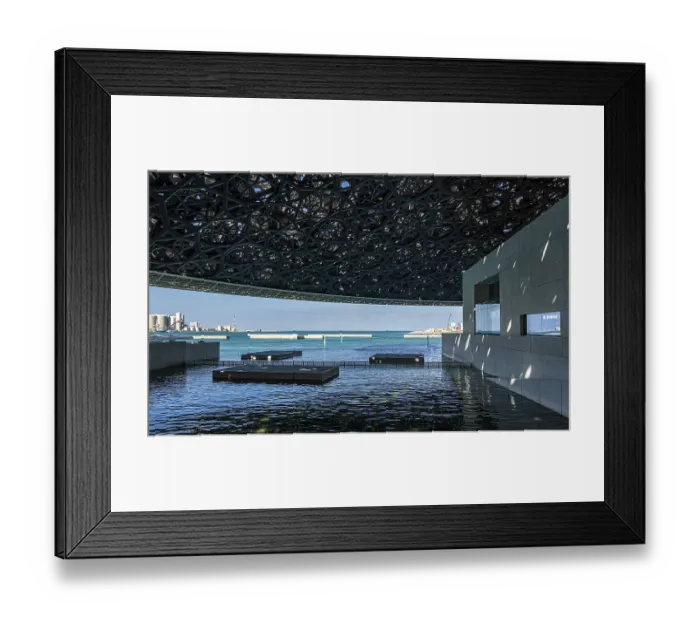Framed Print : Interior design in Louvre Abu Dhabi