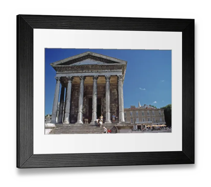 Framed Print : Maison Carree Roman temple in Nimes