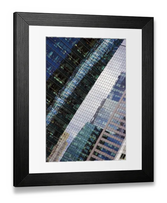 Framed Print : Reflections on skyscraper's windows Reflections on skyscraper's windows
