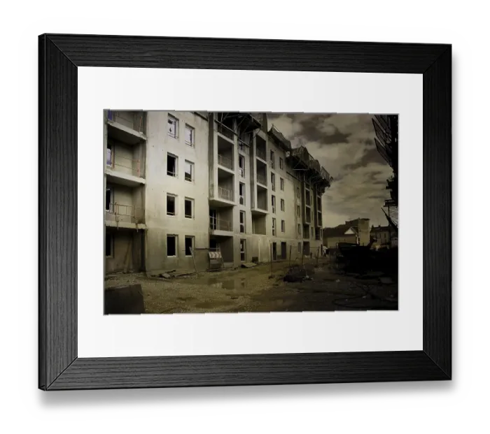 Framed Print : Grungy architectural background