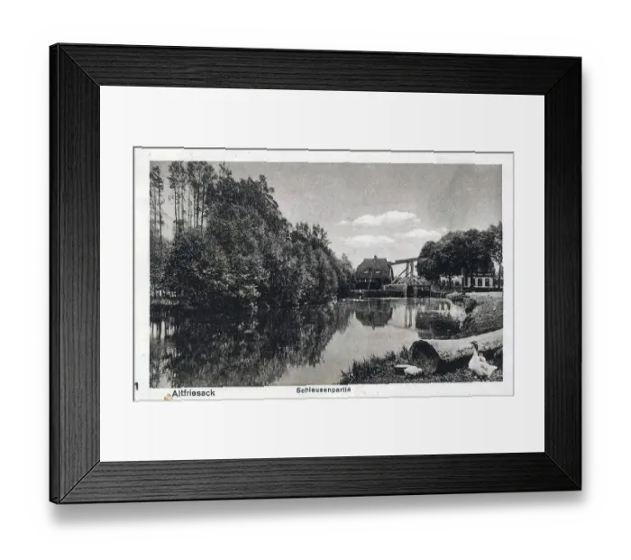 Framed Print : Altfriesack, Schleuse