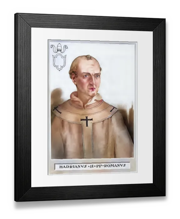 Framed Print : Hadrian II (born 792) Framed Print : Hadrian II (born 792)