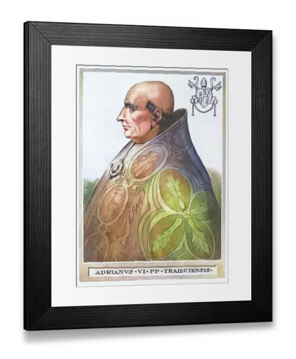 Framed Print : Hadrian VI, whose civil name was Adriaan Floriszoon Boeyens or Adriaan Florisz d'Edel Framed Print : Hadrian VI, whose civil name was Adriaan Floriszoon Boeyens or Adriaan Florisz d'Edel
