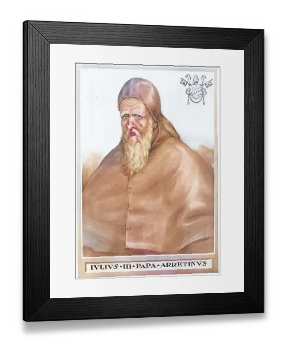 Framed Print : Julius III (born 10 September 1487 as Giovanni Maria Ciocchi Del Monte in Rome) Framed Print : Julius III (born 10 September 1487 as Giovanni Maria Ciocchi Del Monte in Rome)