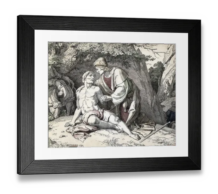 Framed Print : Scene from the biblical story Framed Print : Scene from the biblical story