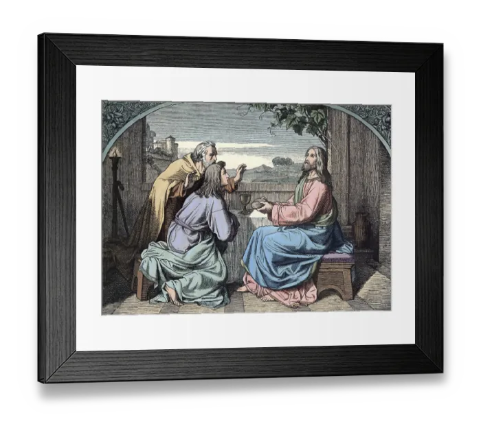 Framed Print : Scene from the biblical story, On the Day of Jesus Resurrection Framed Print : Scene from the biblical story, On the Day of Jesus Resurrection
