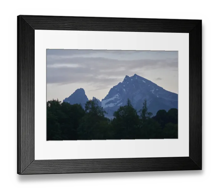 Framed Print : View of the Watzmann massif, Watzmann