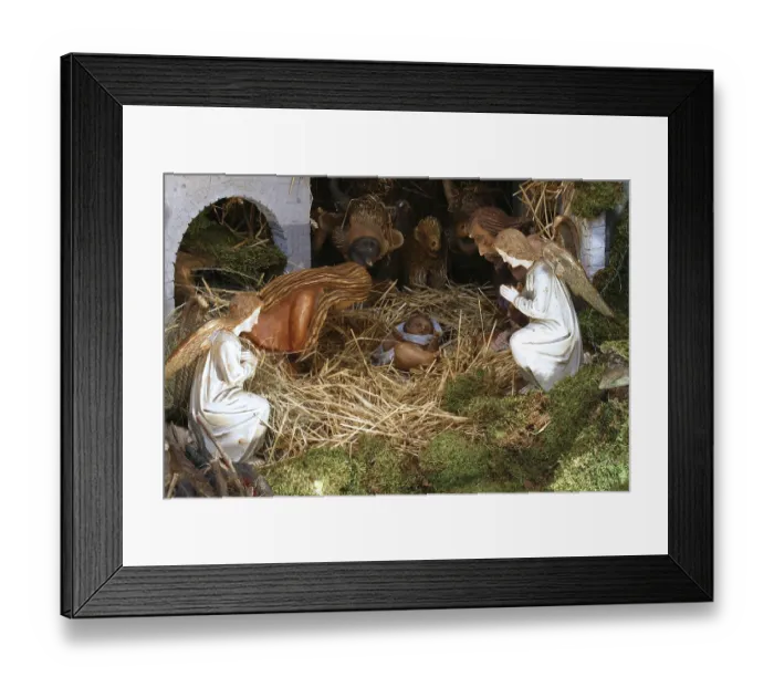 Framed Print : Nativity scene, birth of Jesus Framed Print : Nativity scene, birth of Jesus