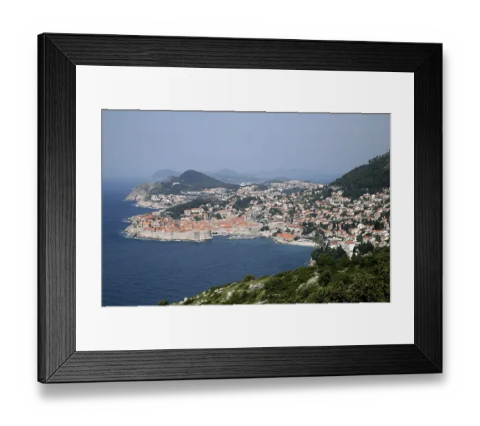 Framed Print : Dubrovnik, Croatia. Most popular travel destination in Adriatic sea