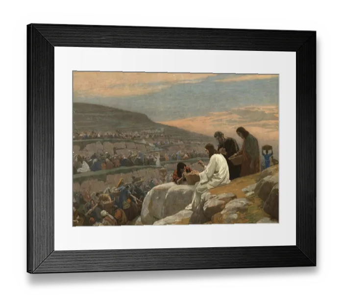 Framed Print : Scene from the biblical story, Dining in the Desert