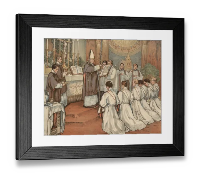 Framed Print : Scene from the biblical story, ordination Framed Print : Scene from the biblical story, ordination