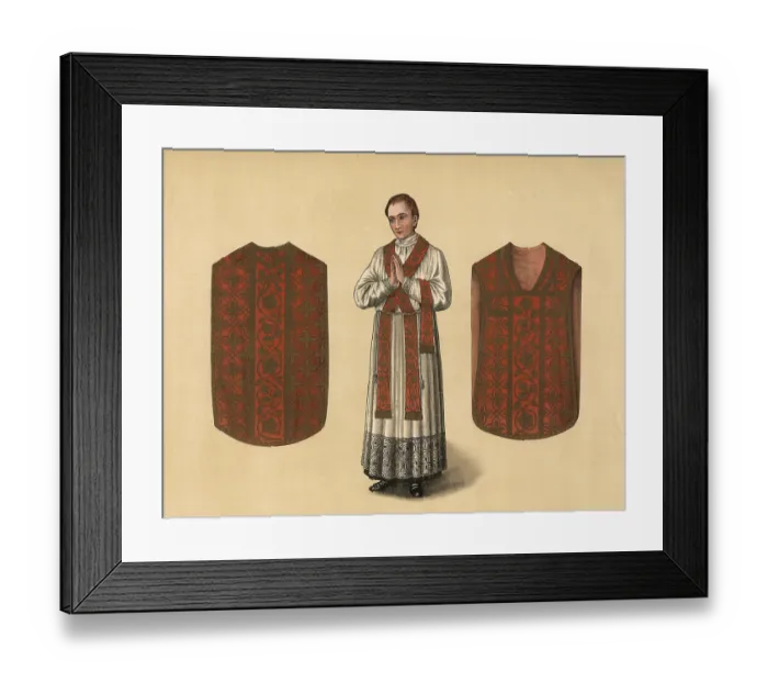 Framed Print : Scene from the biblical story, in the Catholic liturgy