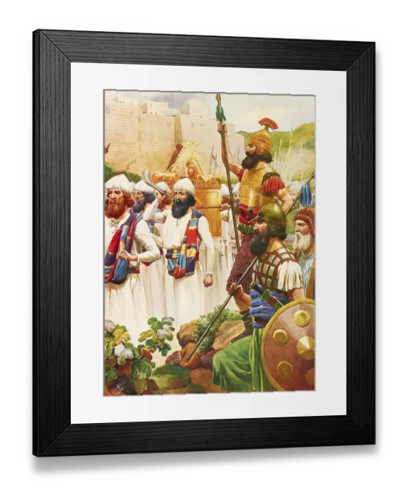 Framed Print : Scene from the biblical story, The Siege of Jericho Framed Print : Scene from the biblical story, The Siege of Jericho