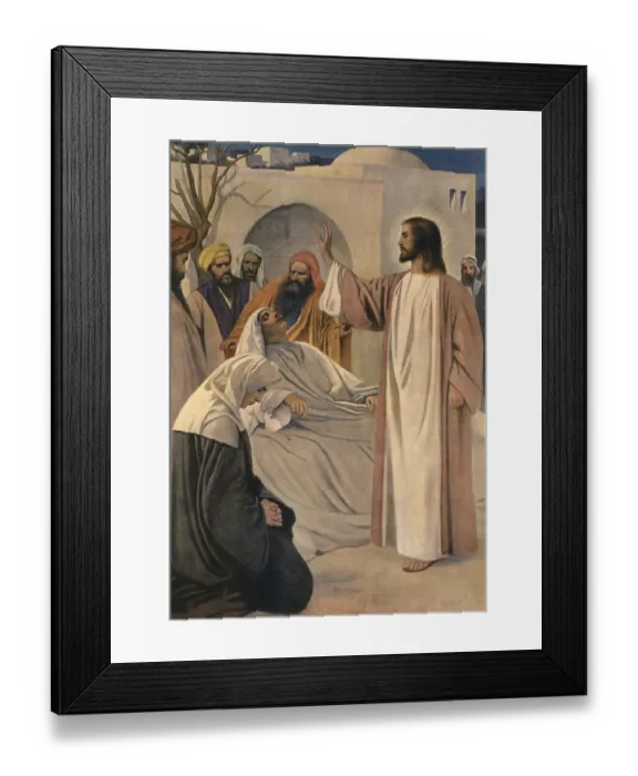 Framed Print : Scene from the biblical story, The Widow's Son Framed Print : Scene from the biblical story, The Widow's Son