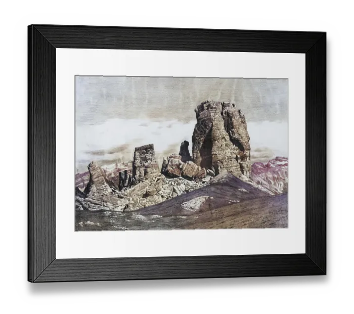 Framed Print : Cinque Torri, the towers of Averau