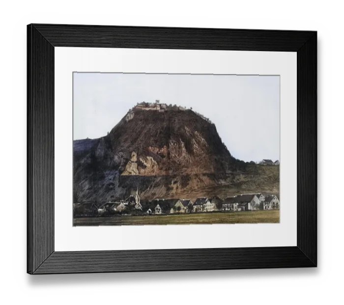 Framed Print : The Hohentwiel phonolite cone with the Hohentwielim fortress ruins Framed Print : The Hohentwiel phonolite cone with the Hohentwielim fortress ruins