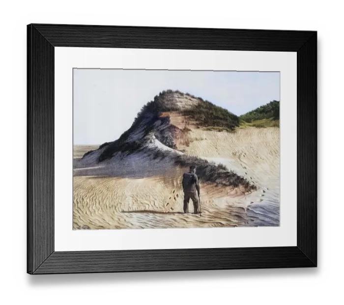Framed Print : Dune on the west coast of the island of Sylt