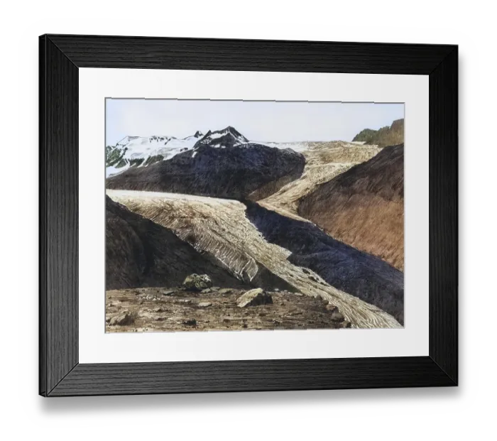 Framed Print : Confluence of the Kesselwandferner with the Hintereisferner Framed Print : Confluence of the Kesselwandferner with the Hintereisferner
