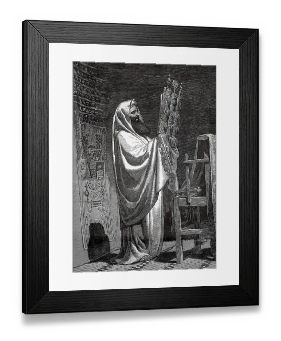Framed Print : A high priest, highest religious authority in various religious communities