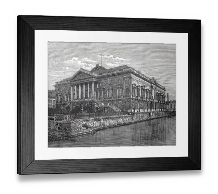 Framed Print : The Palace of Justice in Ghent in 1880 Framed Print : The Palace of Justice in Ghent in 1880