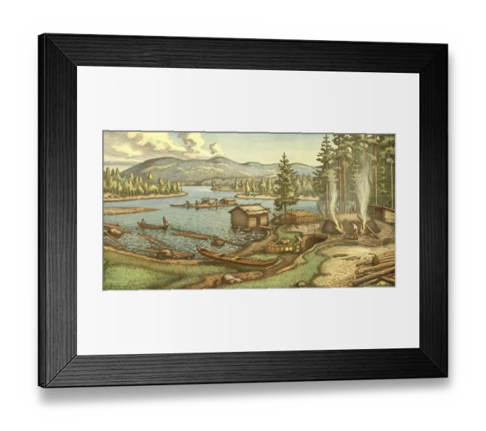 Framed Print : From Kainuu, Fran Qvanland, 1900