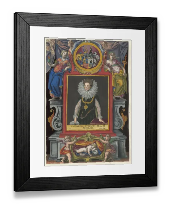 Framed Print : Members of the famous Augsburg Fugger family