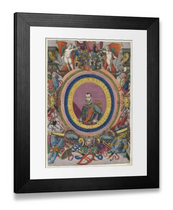 Framed Print : Members of the famous Fugger family in Augsburg