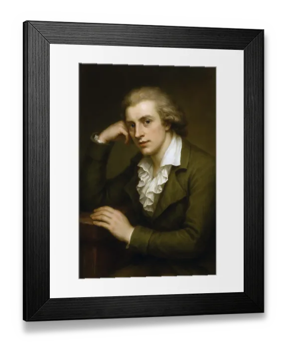 Framed Print : Schiller in 1787, historical illustration from the history of German literature from 1885